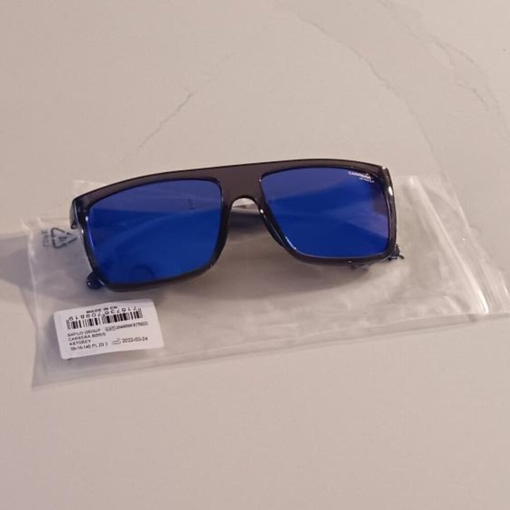 CARRERA Sunglasses 8055/S Blue Lens Gray Frame NEW